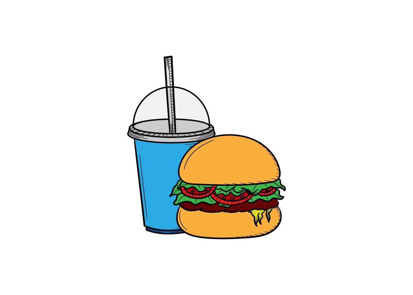 Detail Burger Gezeichnet Nomer 10