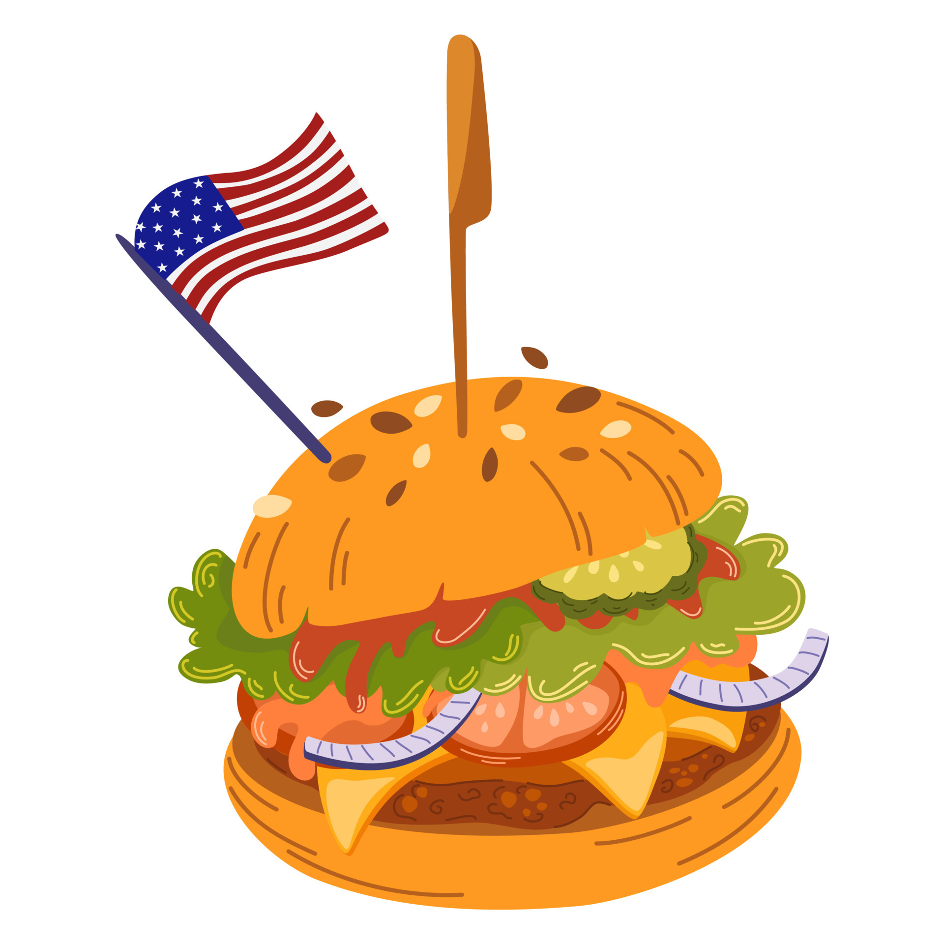 Detail Burger Gezeichnet Nomer 14