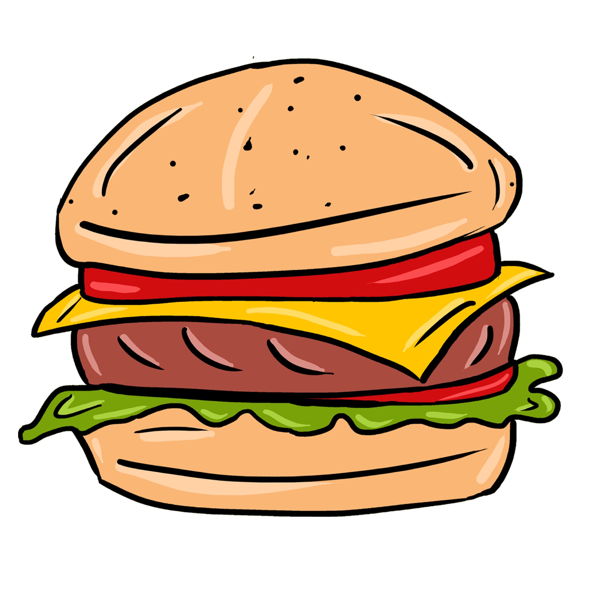 Detail Burger Gezeichnet Nomer 2