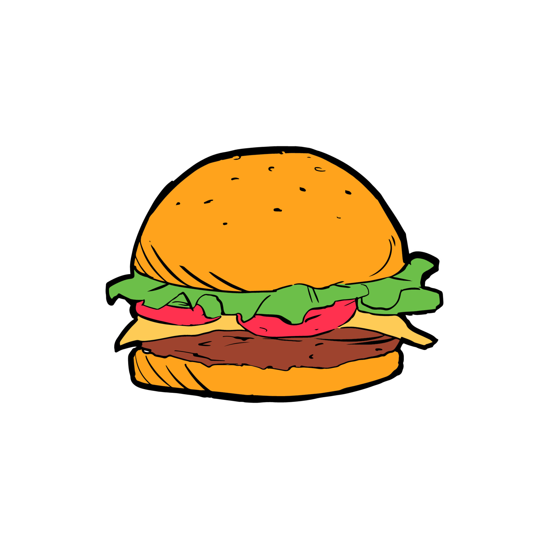 Detail Burger Gezeichnet Nomer 19