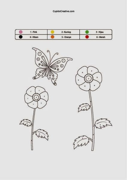 Detail Gambar Bunga Dan Kupu Kupu Untuk Diwarnai Nomer 43
