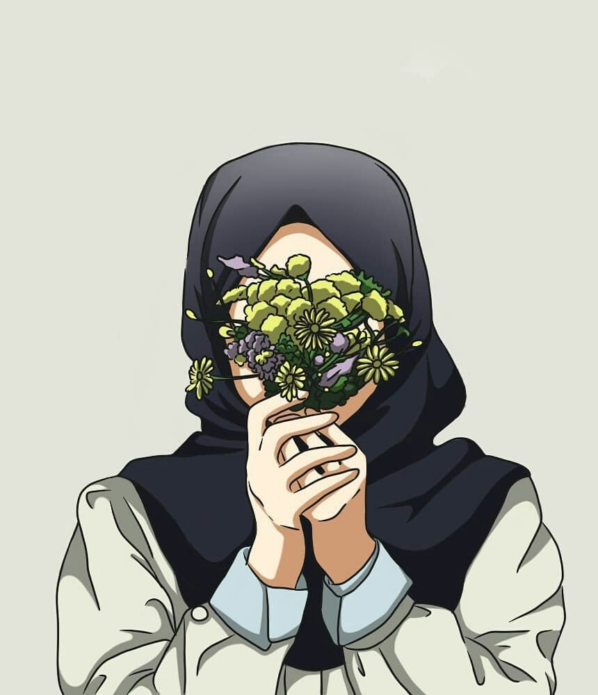 Detail Gambar Bunga Dan Wanita Muslimah Nomer 20