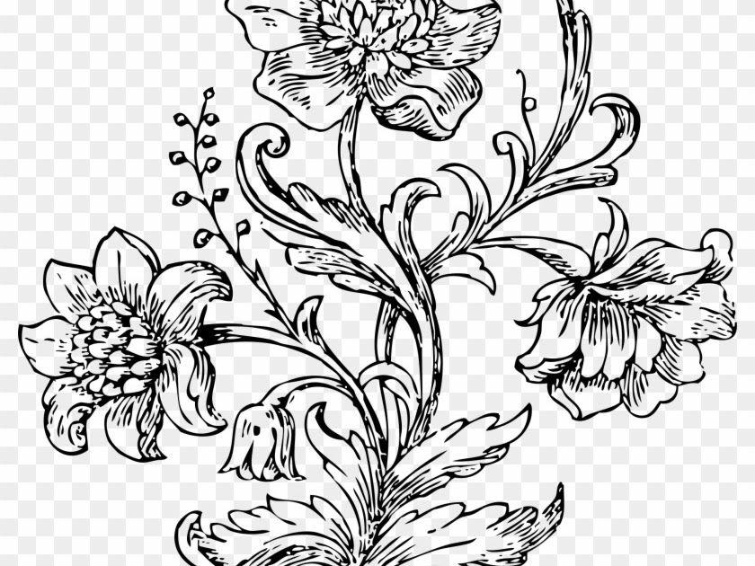 Detail Gambar Bunga Dandelion Gambar Bingkai Bunga Hitam Putih Nomer 21
