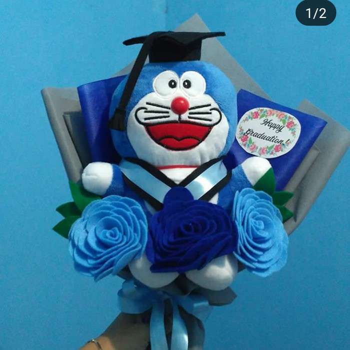 Detail Gambar Bunga Dari Kain Flanel Bentuk Doraemon Nomer 46