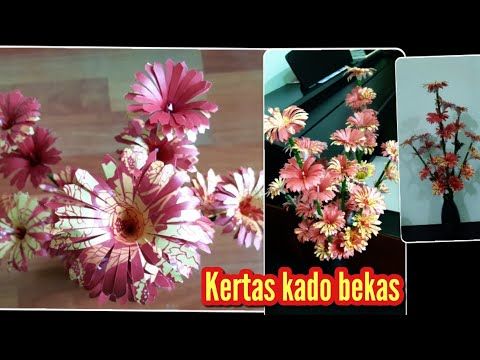 Detail Gambar Bunga Dari Kertas Kado Nomer 10