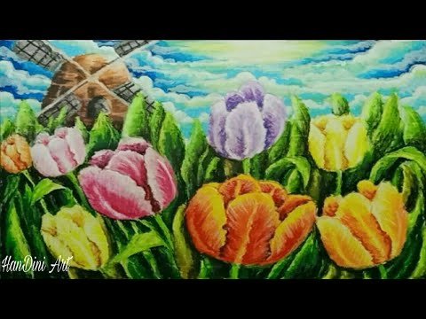 Detail Gambar Bunga Dengan Crayon Nomer 35