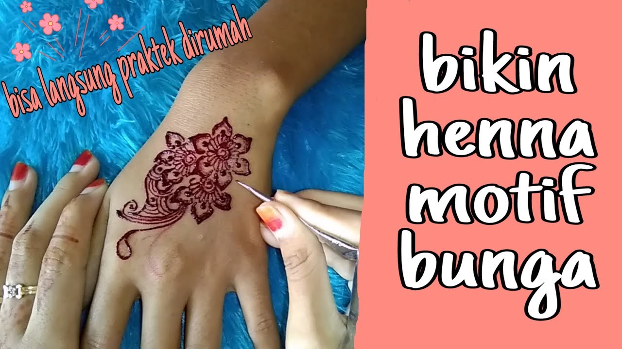 Detail Gambar Bunga Di Tangan Pakai Henna Nomer 20