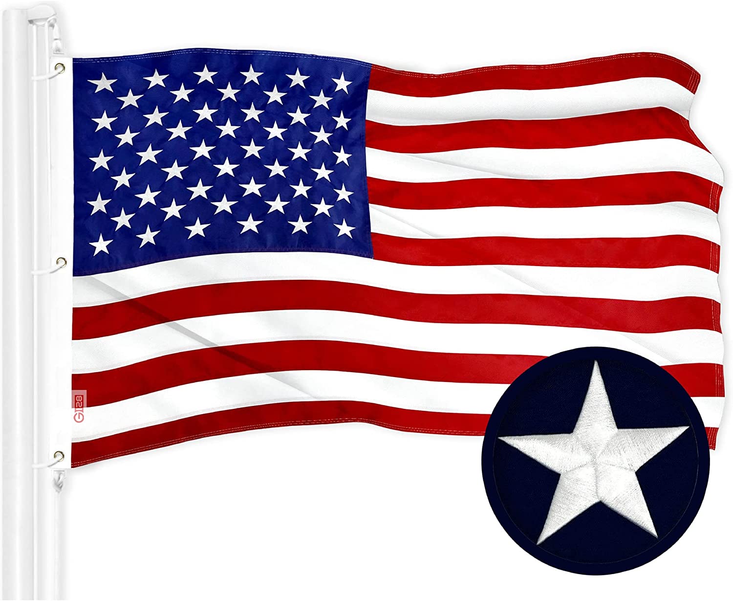 Detail Usa Flagge Gestickt Nomer 2
