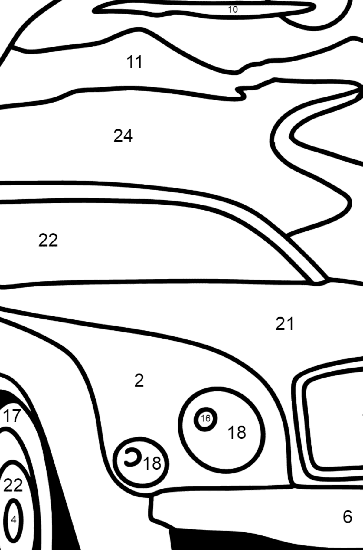 Detail Auto Malen Nach Zahlen Nomer 8