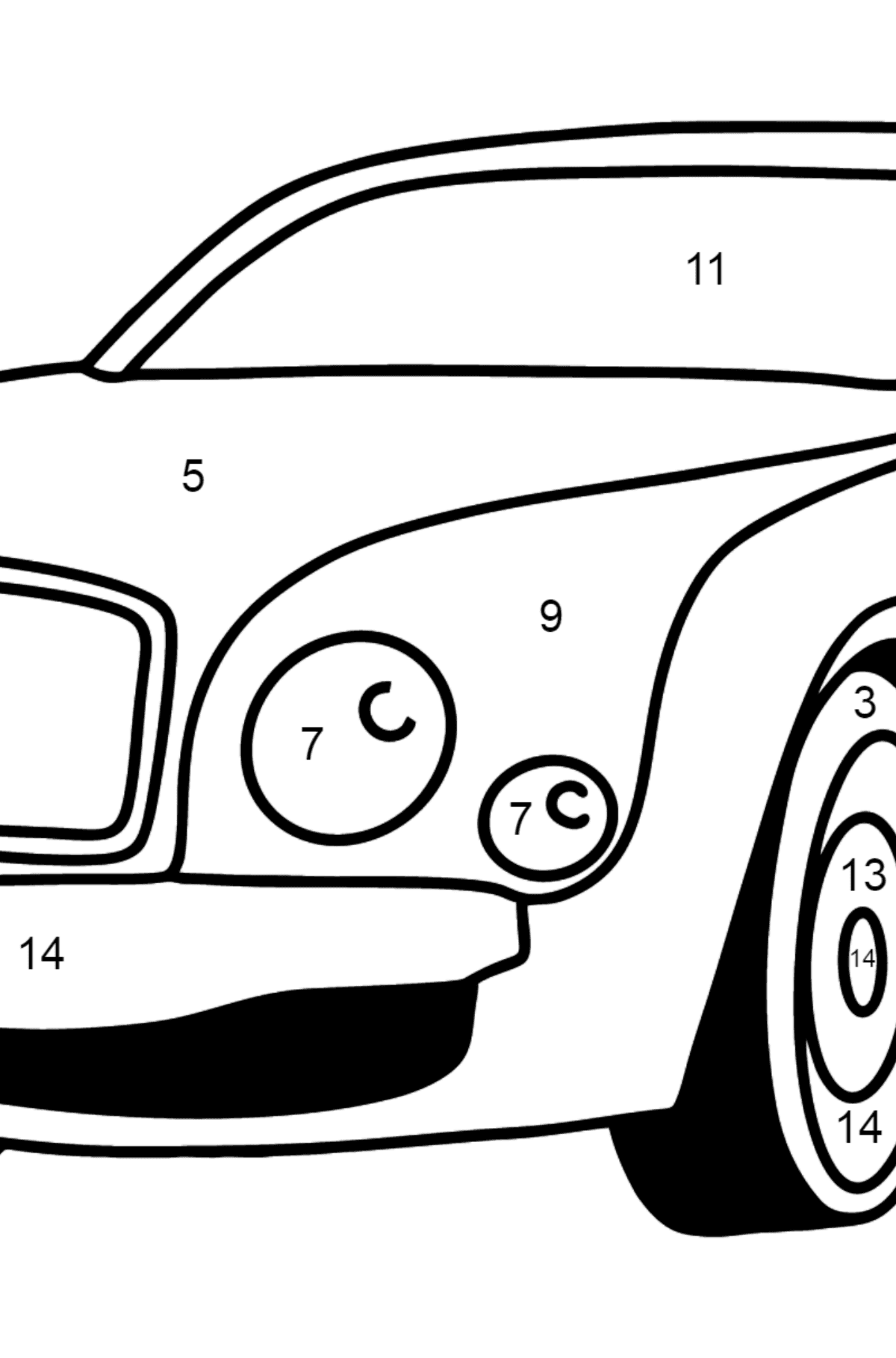 Detail Auto Malen Nach Zahlen Nomer 21