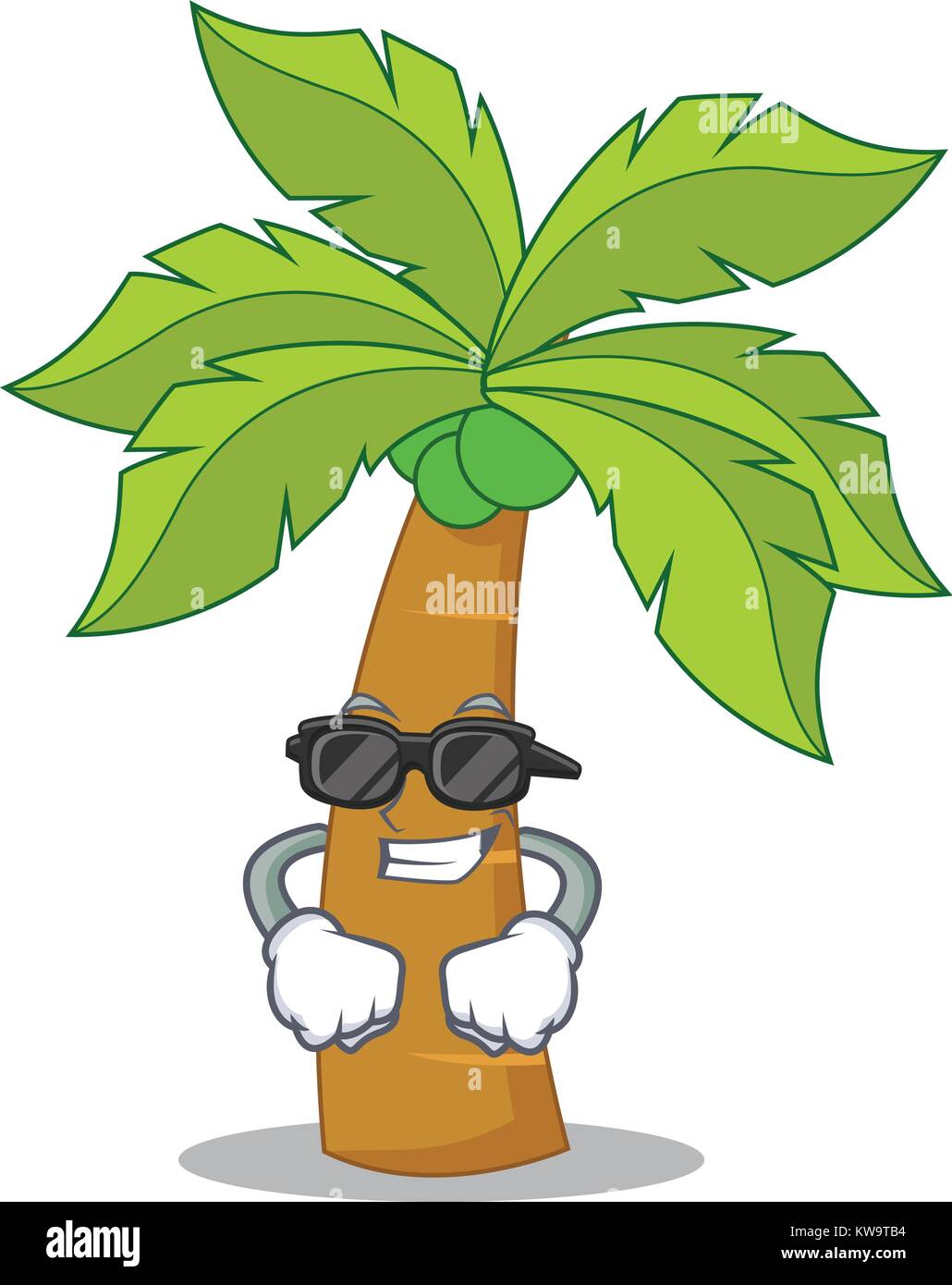 Detail Cartoon Character With Palm Tree Hair Nomer 8