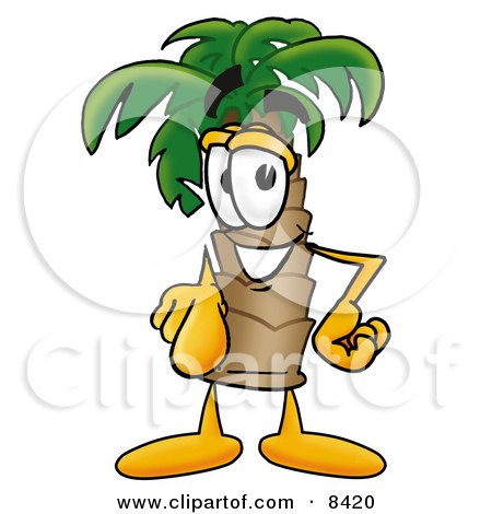 Detail Cartoon Character With Palm Tree Hair Nomer 6