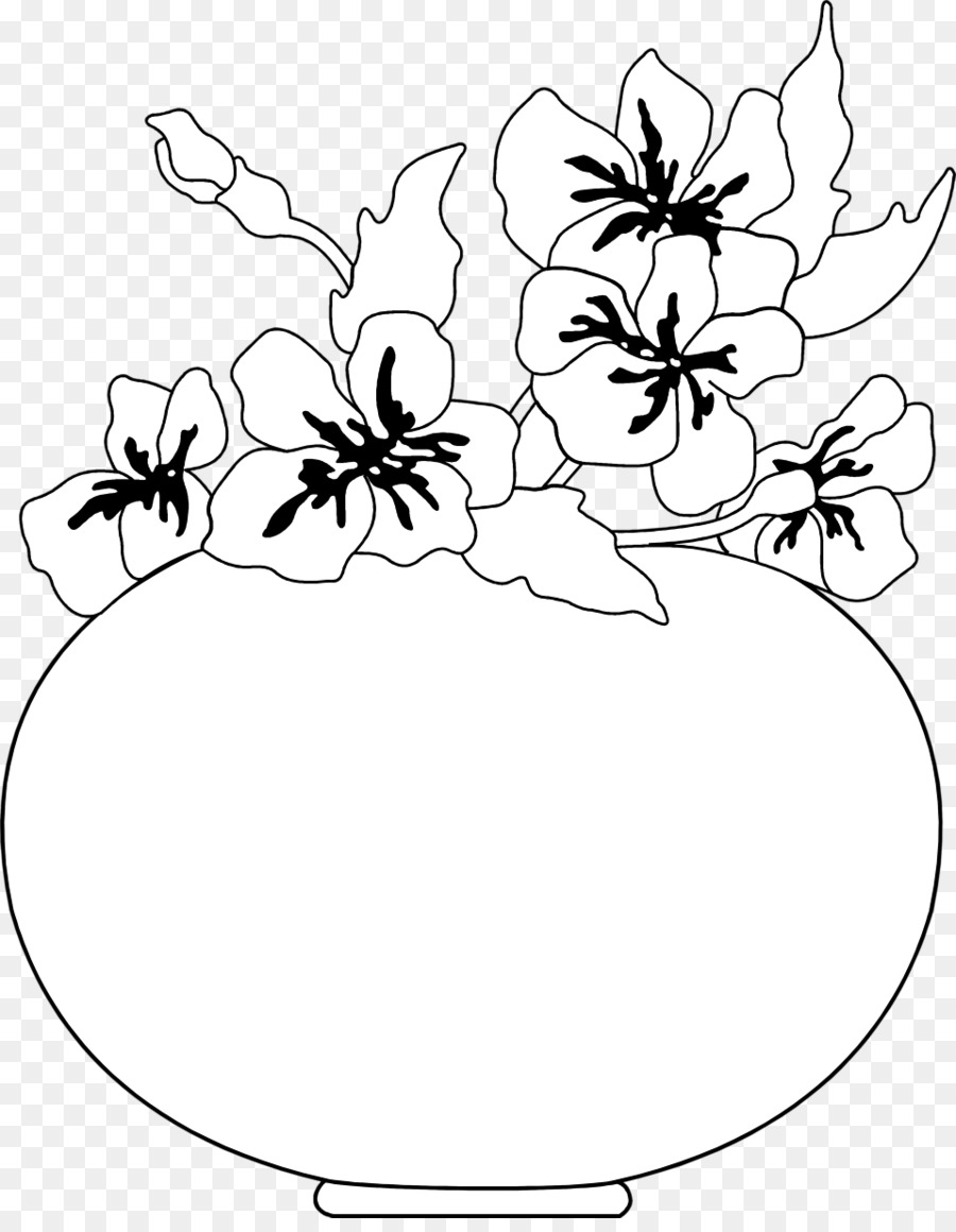 Detail Gambar Bunga Hitam Putih Untuk Diwarnai Nomer 38