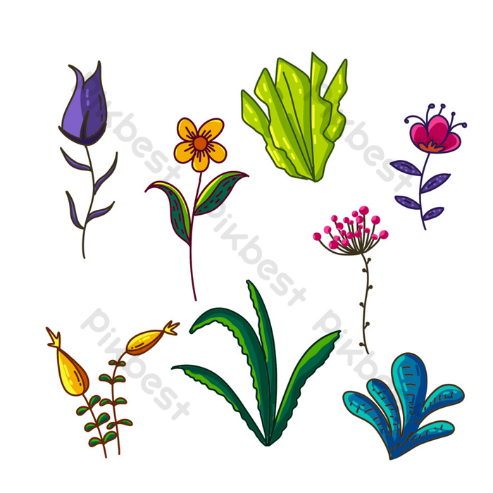 Detail Gambar Bunga Kartun Warna Nomer 43