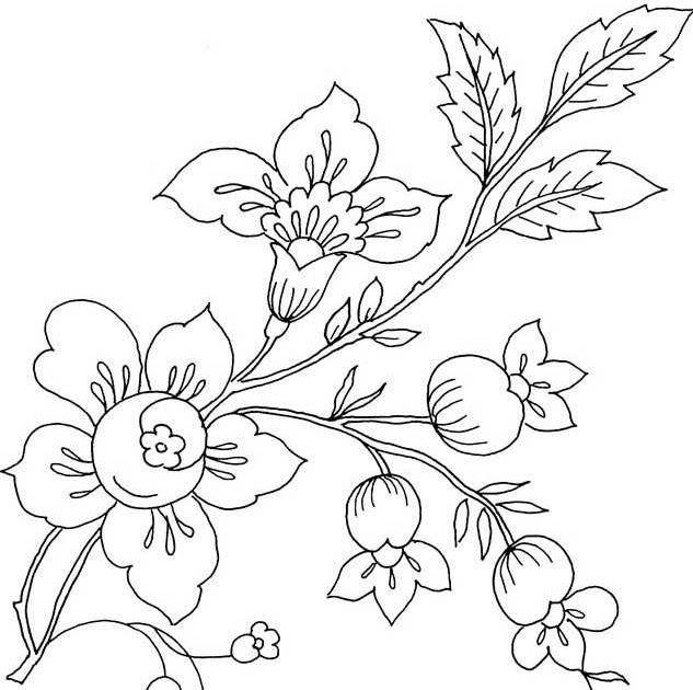 Detail Gambar Bunga Kartun Warna Hitam Nomer 10