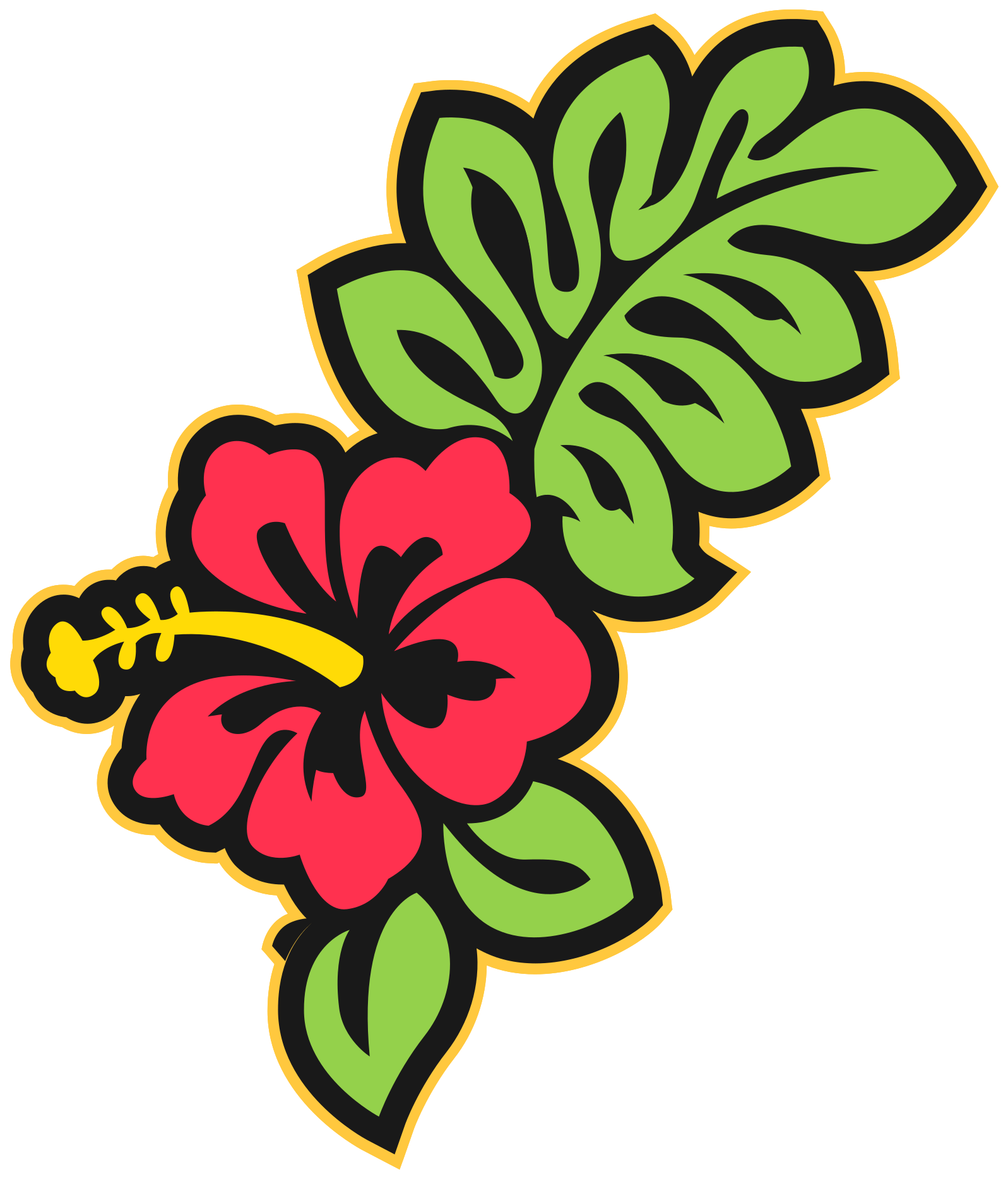 Detail Hawaiianische Blume Nomer 13