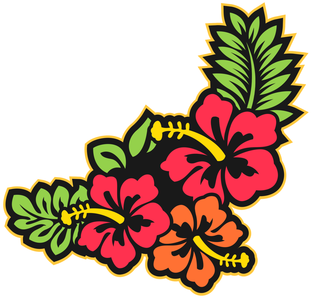 Detail Hawaiianische Blume Nomer 5