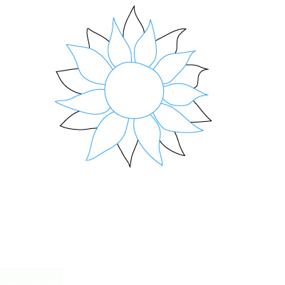 Detail Sonnenblume Zeichnen Nomer 5