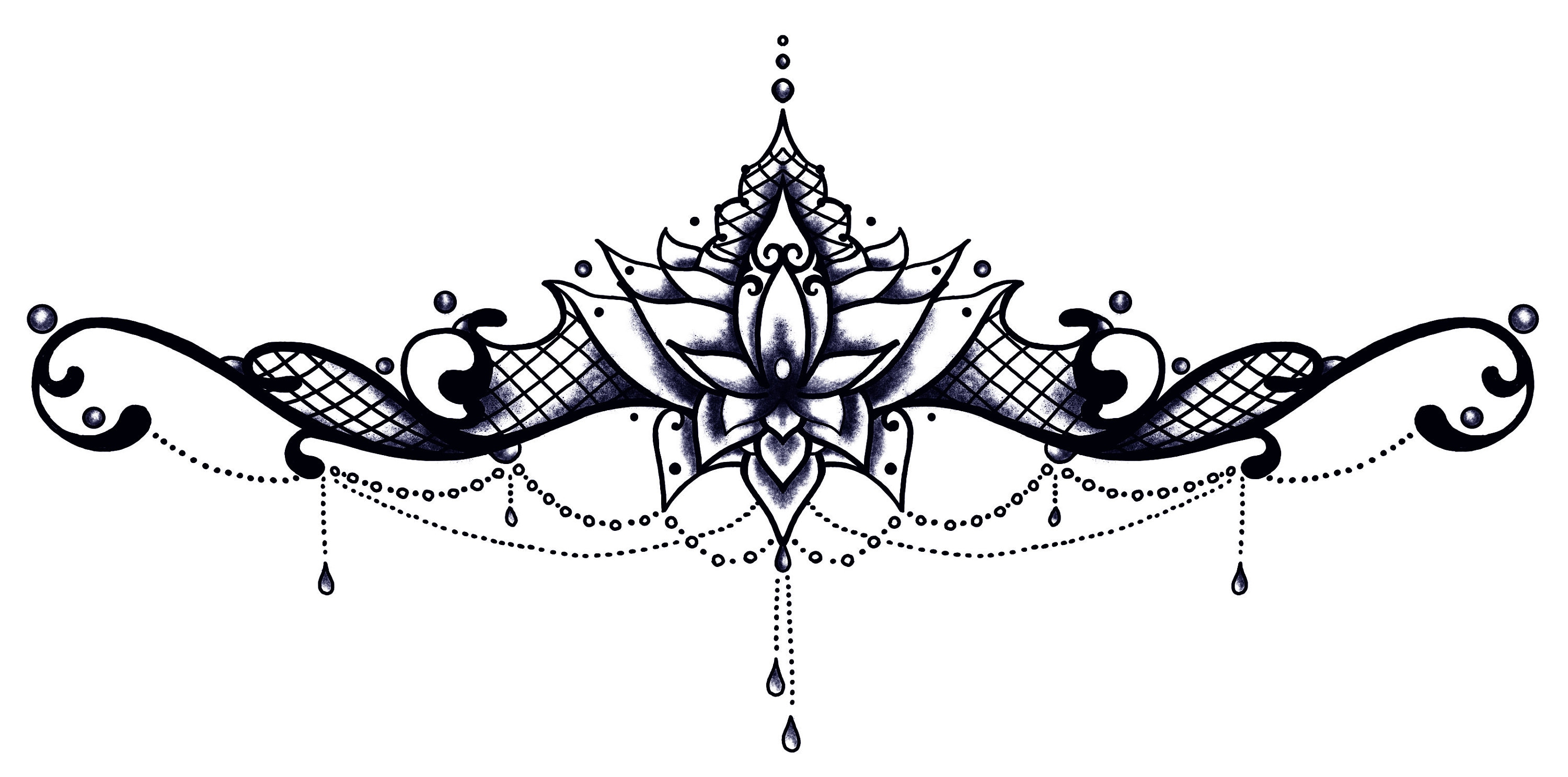 Detail Sternum Mandala Tattoo Designs Nomer 17