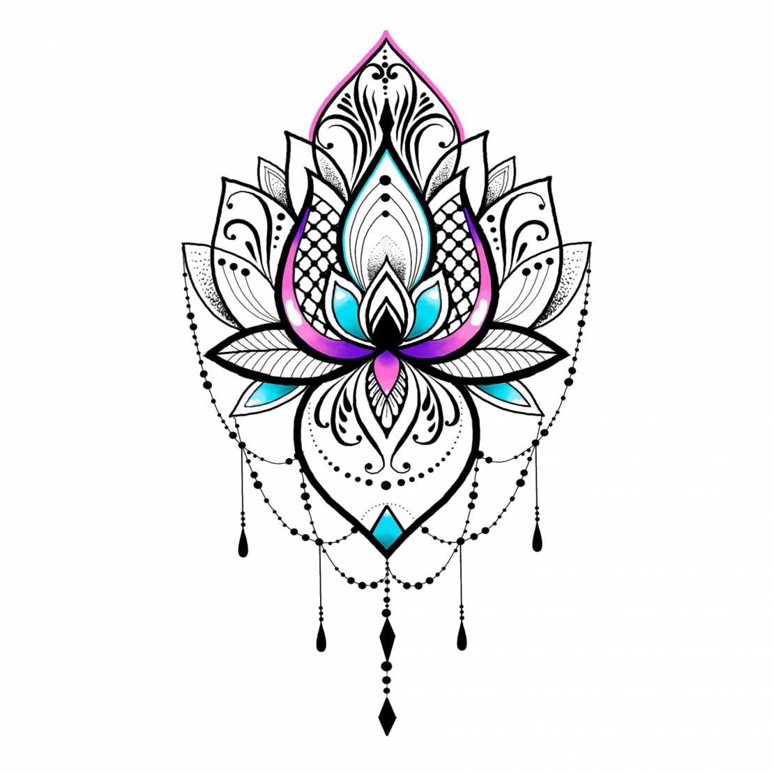 Detail Sternum Mandala Tattoo Designs Nomer 6