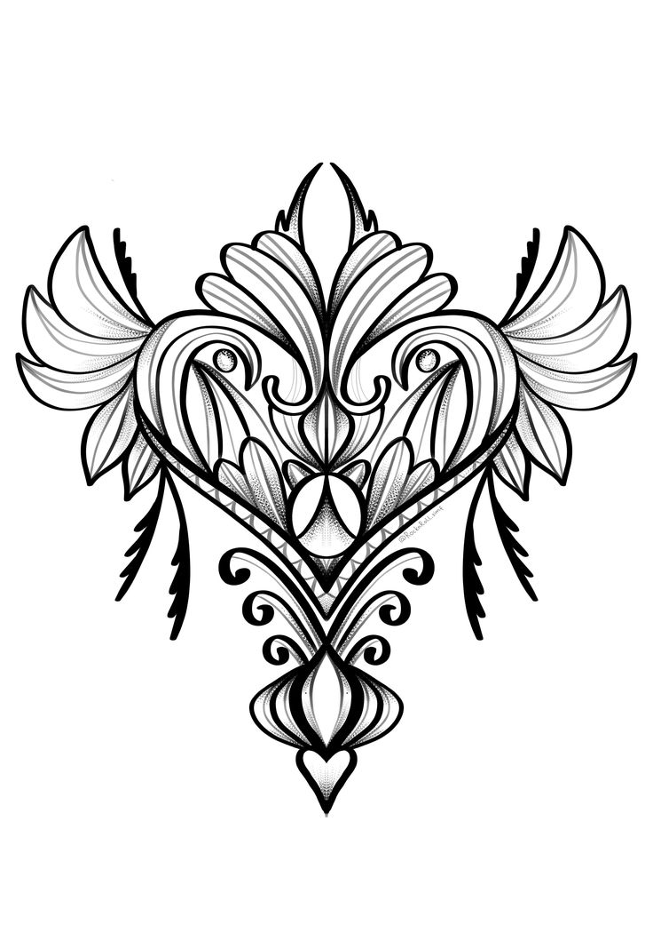 Detail Sternum Mandala Tattoo Designs Nomer 7