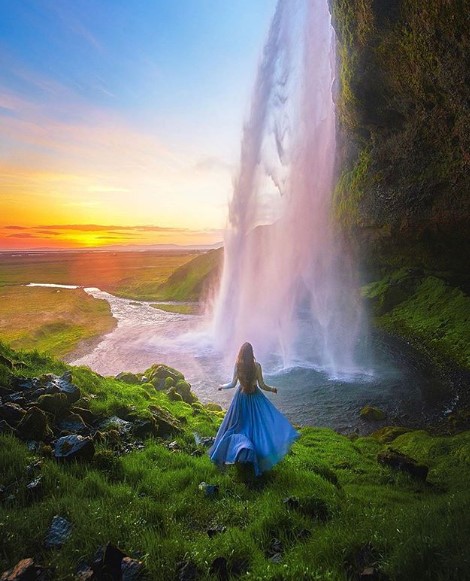 Detail Air Terjun Seljalandsfoss Di Islandia Nomer 14