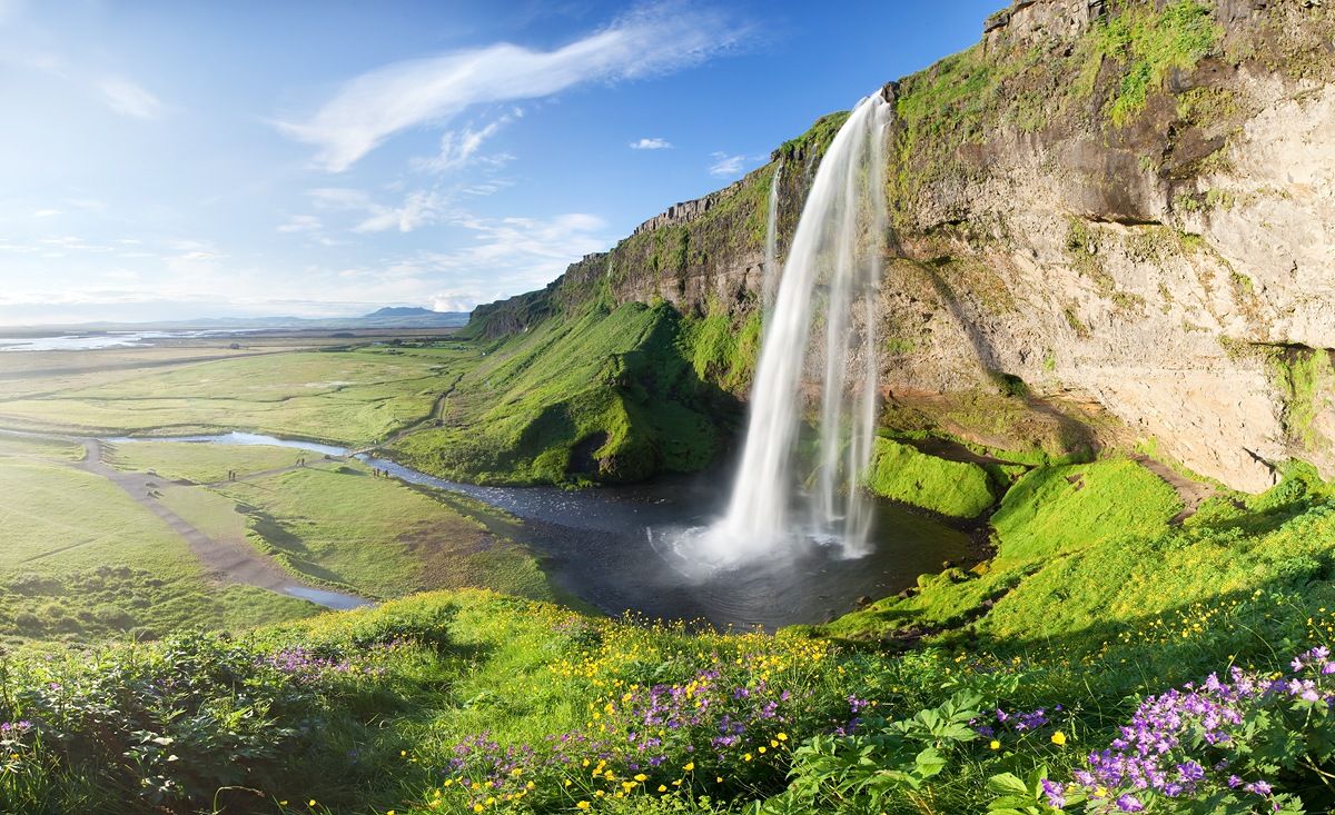 Detail Air Terjun Seljalandsfoss Di Islandia Nomer 16