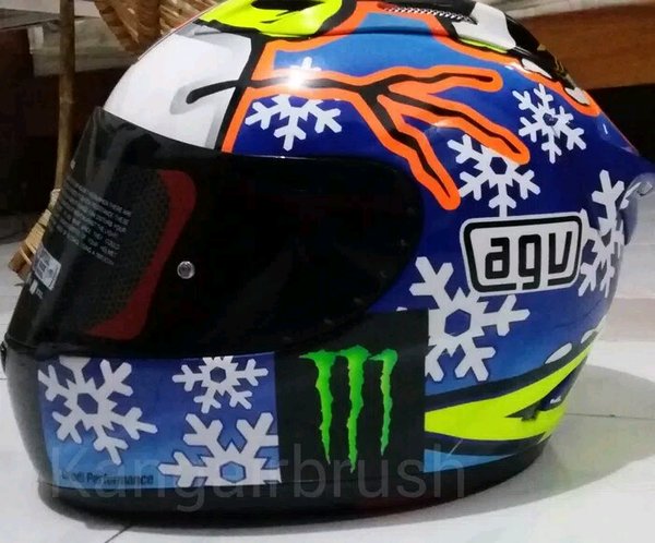 Detail Airbrush Helm Keren Nomer 15