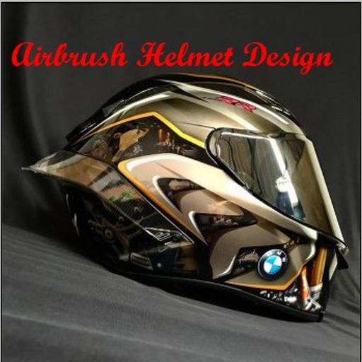 Detail Airbrush Helm Keren Nomer 16