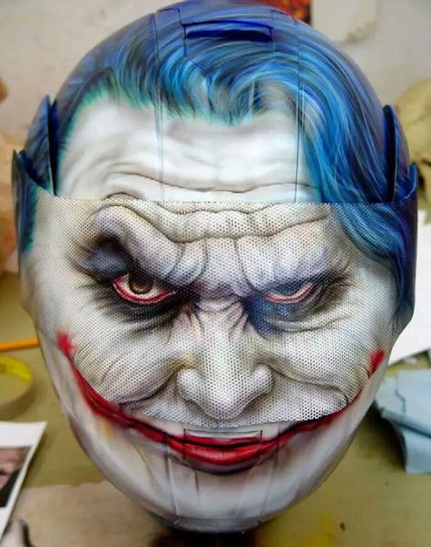 Detail Airbrush Helm Keren Nomer 17