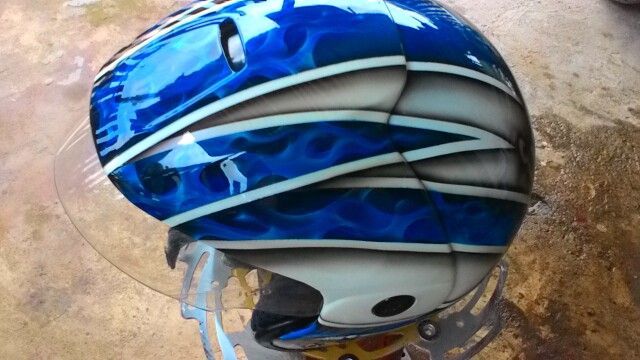 Detail Airbrush Helm Keren Nomer 18