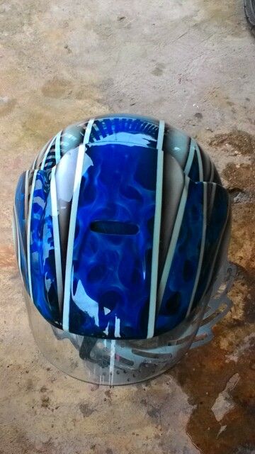 Detail Airbrush Helm Keren Nomer 46