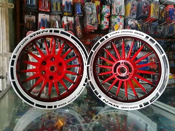 Detail Airbrush Velg Motor Nomer 24