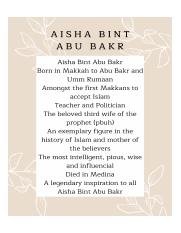 Detail Aisha Bint Abu Bakr Quotes Nomer 42