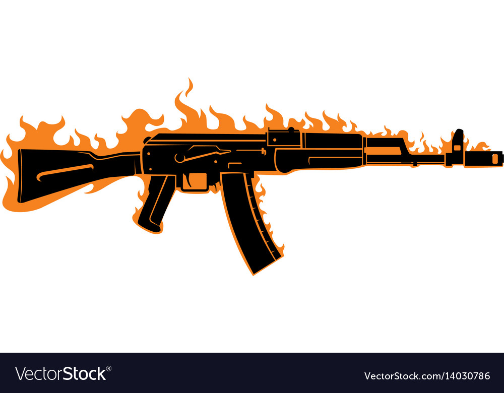 Detail Ak 47 Silhouette Vector Nomer 19