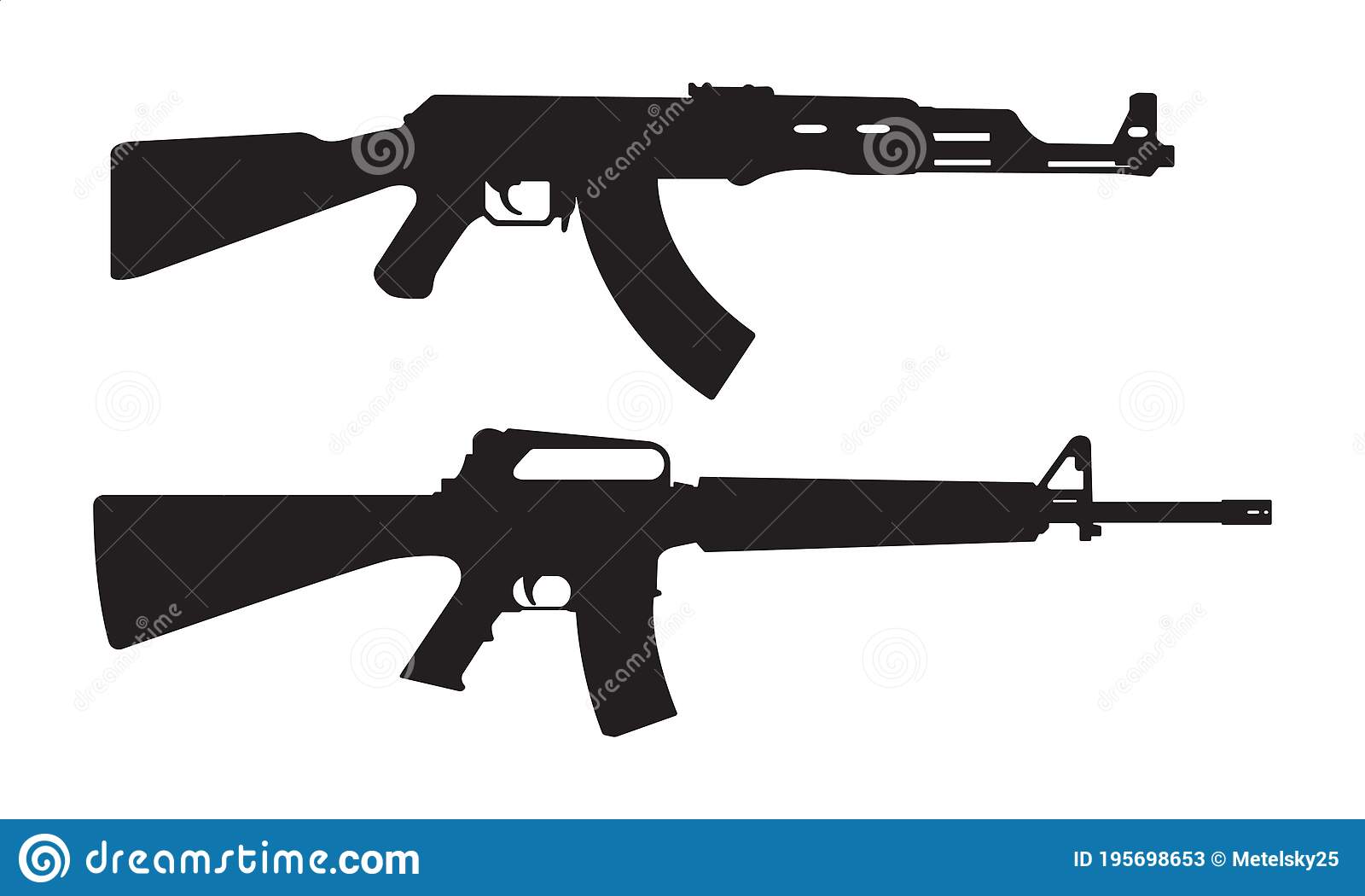 Detail Ak 47 Silhouette Vector Nomer 33