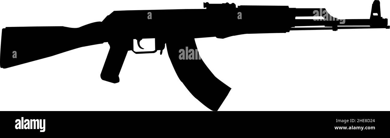 Detail Ak 47 Silhouette Vector Nomer 46