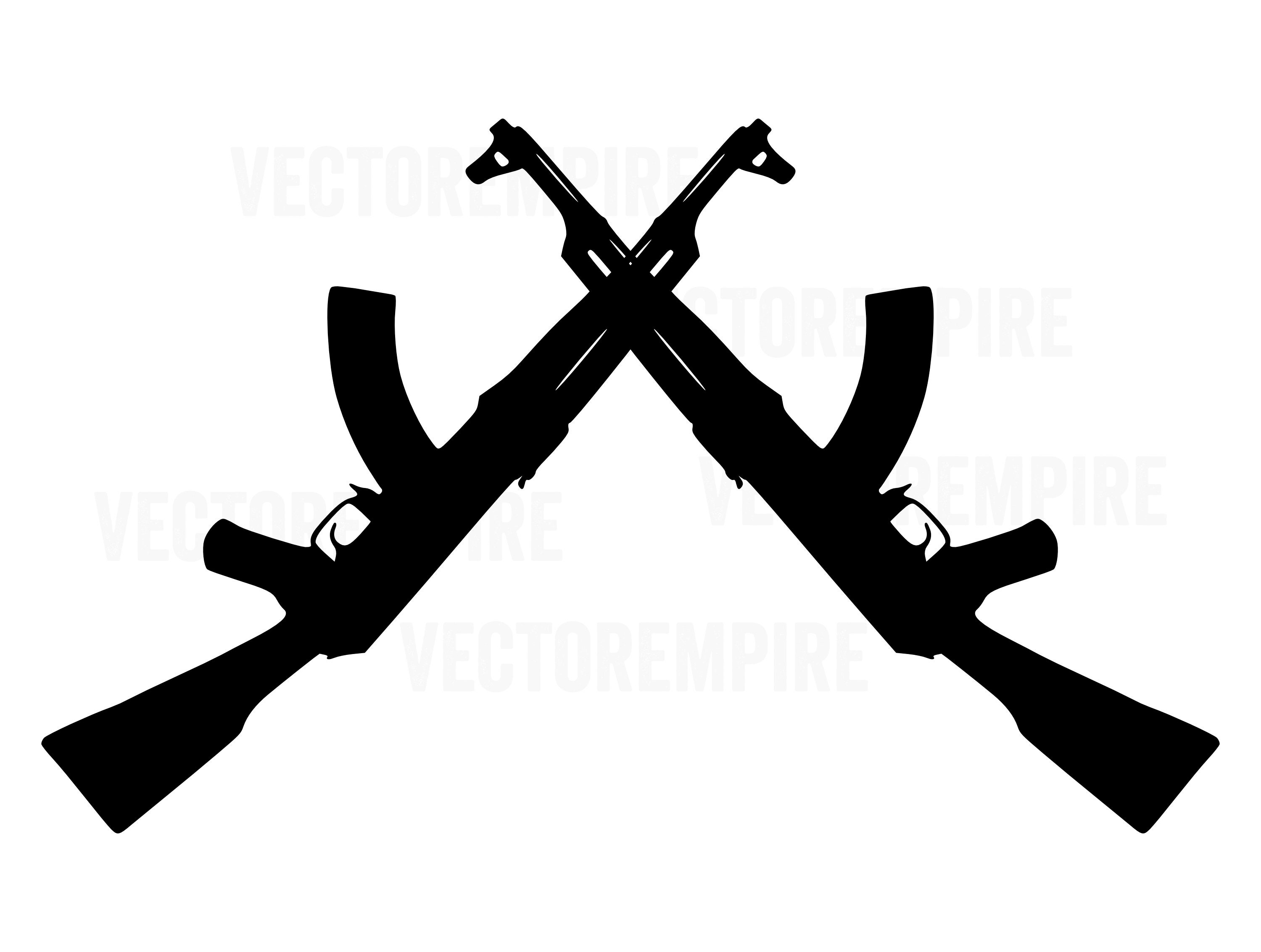 Detail Ak 47 Silhouette Vector Nomer 52