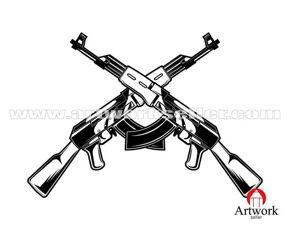 Detail Ak 47 Silhouette Vector Nomer 55