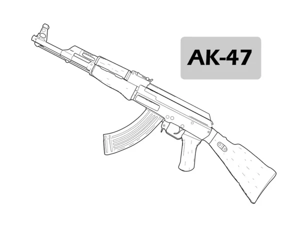 Detail Ak 47 Vector Nomer 18