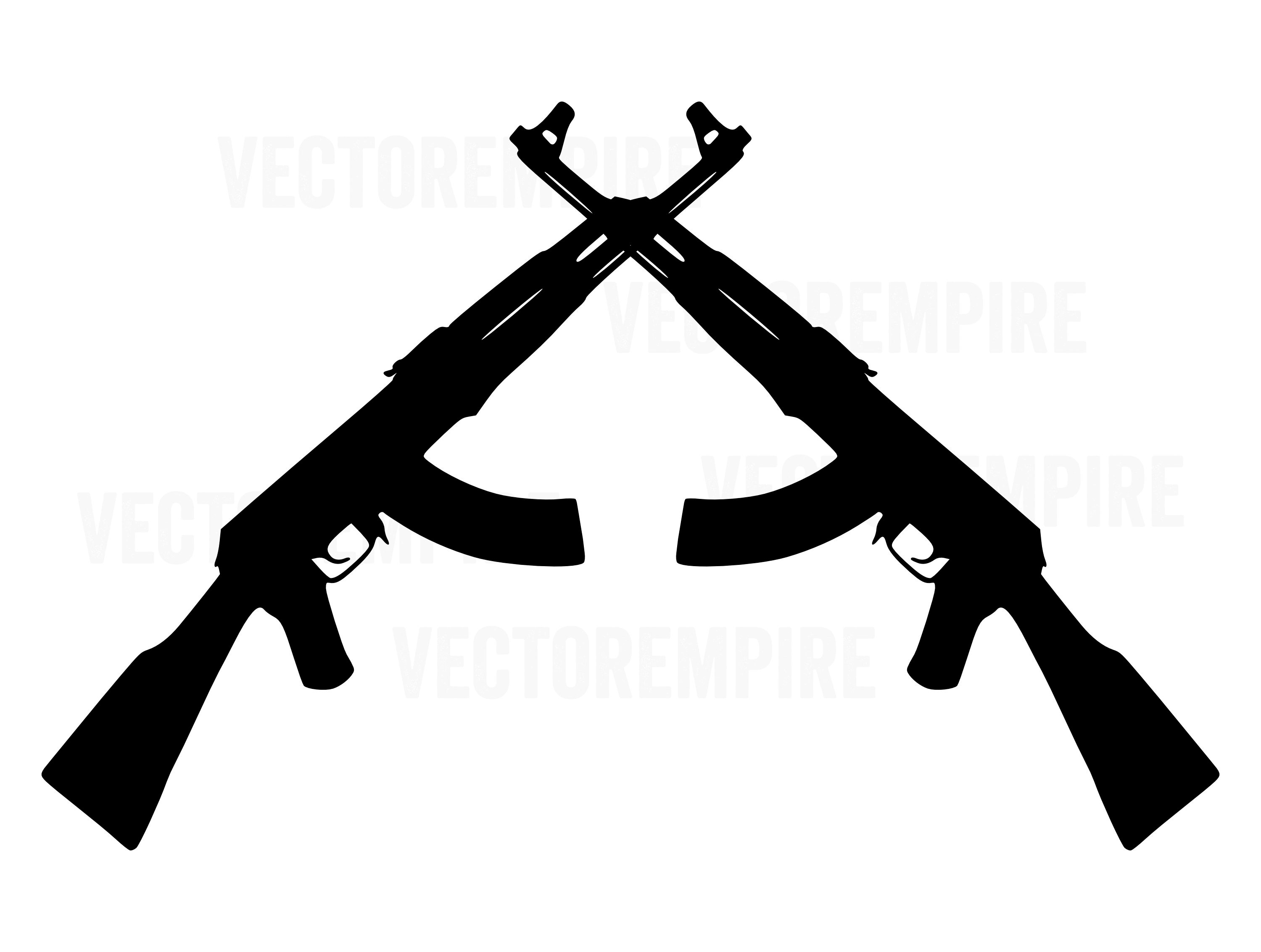 Detail Ak 47 Vector Nomer 24