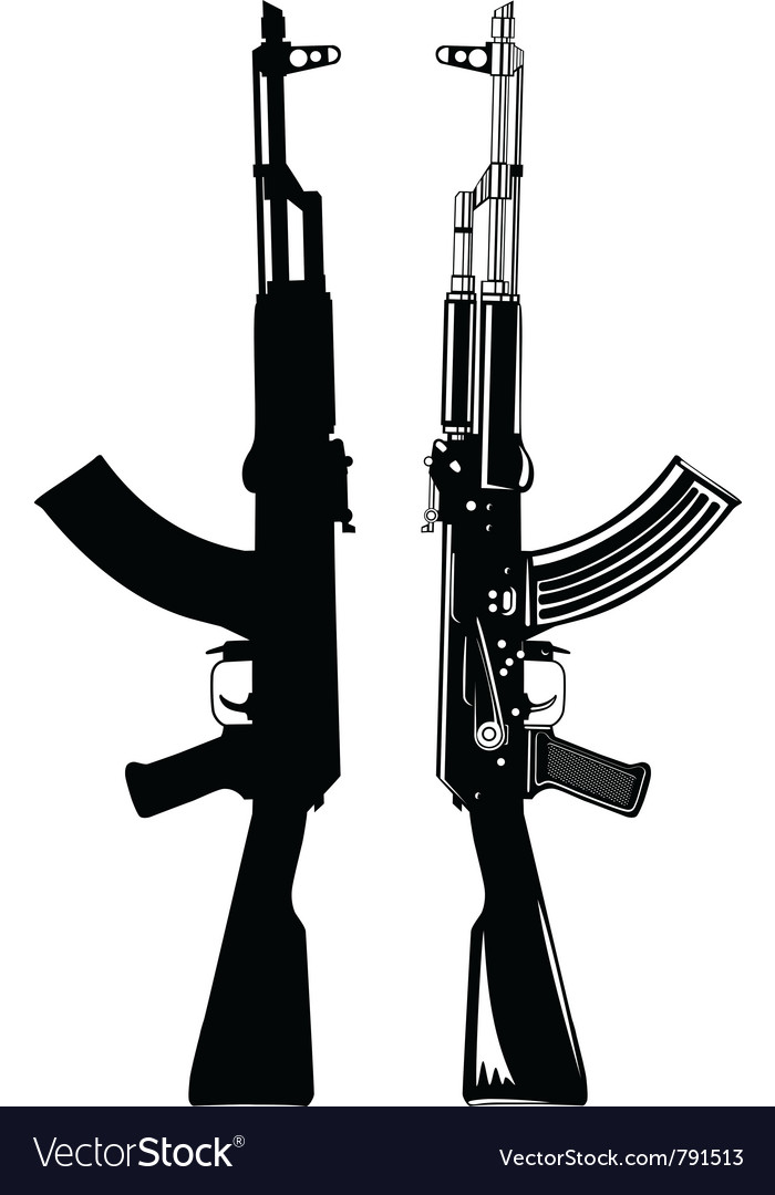 Detail Ak 47 Vector Nomer 28