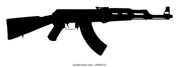 Detail Ak 47 Vector Nomer 4