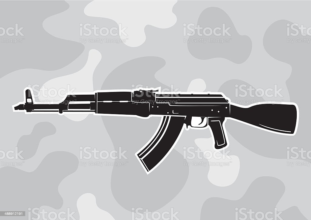 Detail Ak 47 Vector Nomer 32