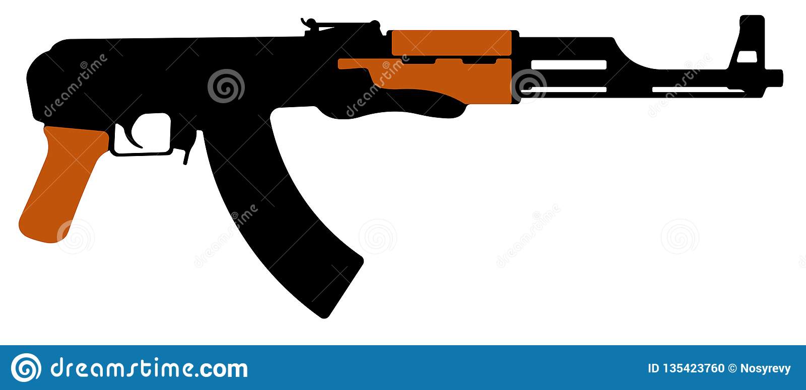 Detail Ak 47 Vector Nomer 42