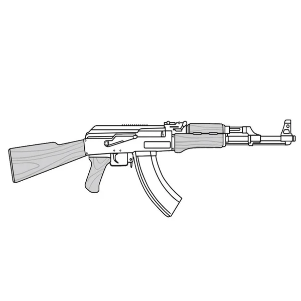 Detail Ak 47 Vector Nomer 52