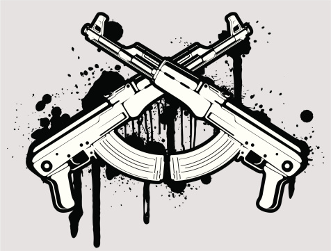 Detail Ak 47 Vector Nomer 58