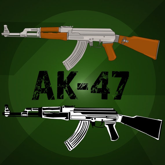 Detail Ak 47 Vector Png Nomer 36