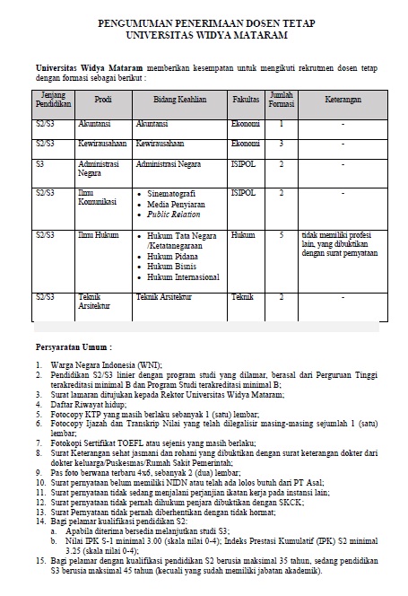 Detail Akademi Administrasi Rumah Sakit Mataram Nomer 51