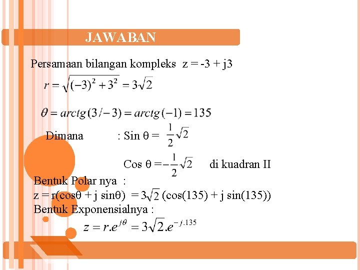 Detail Akar Bilangan Kompleks Nomer 37
